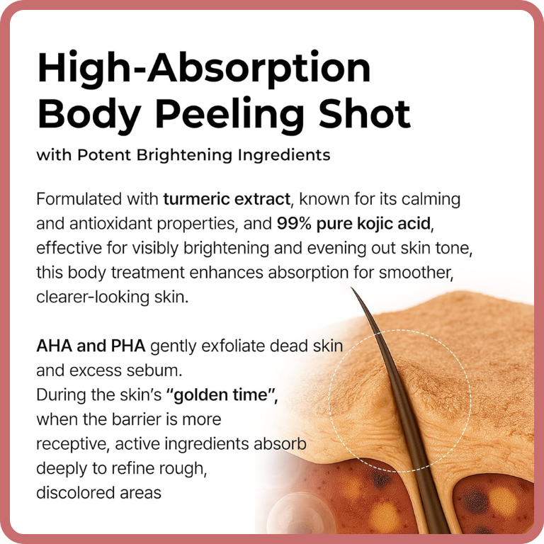 Peel Shot - Kojic + Turmeric Body Peel Spray